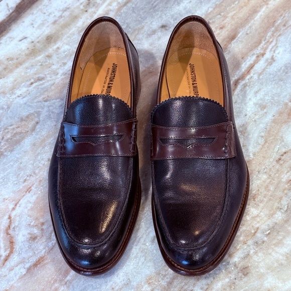 Johnston & Murphy Other - Men’s JOHNSTON & MURPHY leather penny loafers- Size 12